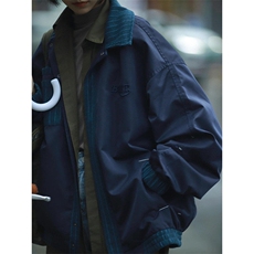 日系复古拼接棒球服夹克男春秋潮牌宽松拼色工装外套J631，男装夹克，星座1116A（原606A-3）