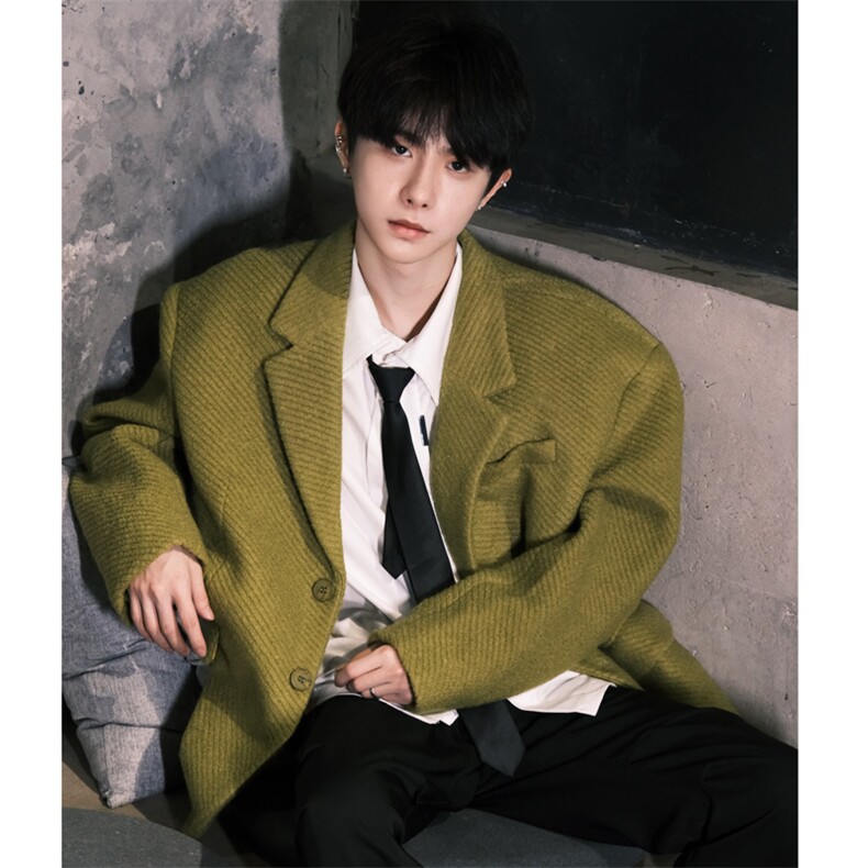 （）原版升级毛呢面料洋气慵懒西装外套休闲西服1518-P130，男装西服套装，星座910-5