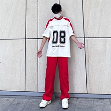 25年春季水洗高街vibe直筒宽松阔腿五色牛仔裤NZ2310-P55控78，男装牛仔裤，星座1002-1