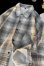 24年冬季加绒加厚格子衬衫长袖现货衬衫DS-C323-1-JR2108-P45，男装衬衫，电商C323-1