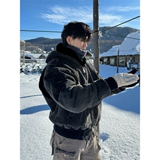 706-1-MY8673-P108特P现货冬季座山雕连帽加绒外套保暖棉衣潮，男装棉衣，星座706-1