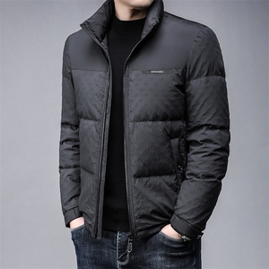 B8016主推90白鸭绒商务时尚休闲简约冬季厚款中年男士羽绒服图片