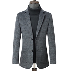 羊毛呢外套男士秋冬商务休闲西服宽松商务休闲西装ZELD1127-P360，男装西服，电商B212（原钱塘6029）
