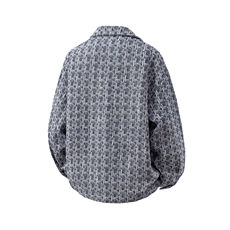 立体小香风金属按扣大码M-5XL夹克男聚酯纤维JK77080P85控128，男装夹克，星座227-7