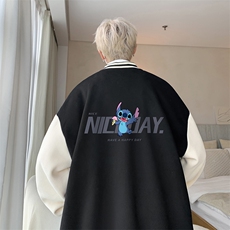 摇粒绒棒球服男大码开衫卫衣男夹克BF86173-P65，男装夹克，电商A040