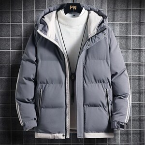 2025年新款羽绒棉服加厚9789两条杠棉衣男二条杠外套棉袄8227图片