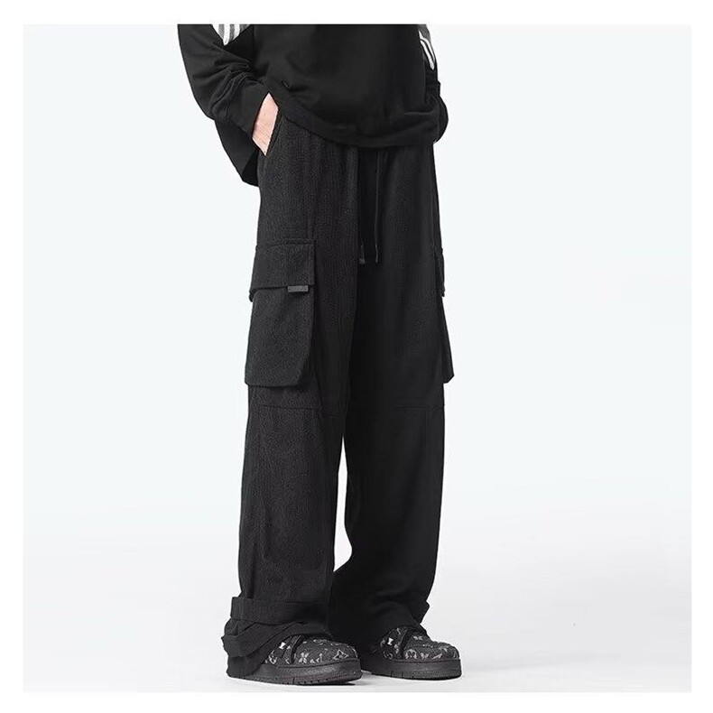 灯芯绒休闲裤男韩版潮流高街百搭大口袋2024秋冬ins长裤K5778-P46,男装休闲裤,星座412-3