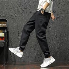 男日系大码束脚春秋弹力牛仔裤28-42码5032-1_5112P50，男装牛仔裤，星座1516-1