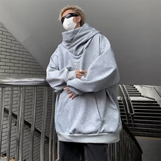 美式重磅高领卫衣男连帽冬季加绒宽松痞帅M8699-P58，男装卫衣，星座1109-3