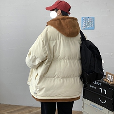 冬季学生潮假两件棉衣外套加绒加厚个性棉服男女8117-P140控价188，男装棉衣，电商A441-1