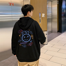 KS21180-P38加绒-P43连帽开衫卫衣男运动外套大码班服，男装卫衣，电商A040