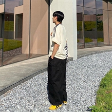 24夏季拼接短袖男女运动美式高街纯棉休闲上衣T恤-T2901特P35现货，男装T恤，星座218-5
