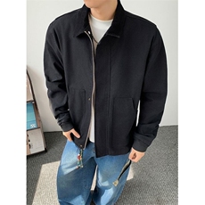 翻领帆布夹克外套男女春秋宽松工装棒球服宽松休闲上衣JW23，男装夹克，星座1116A（原606A-3）