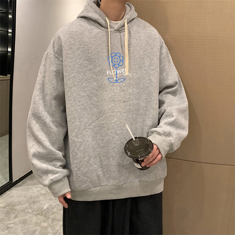 纯棉连帽卫衣男大码运动帽衫宽松薄WY2274-P35,男装卫衣,电商A040