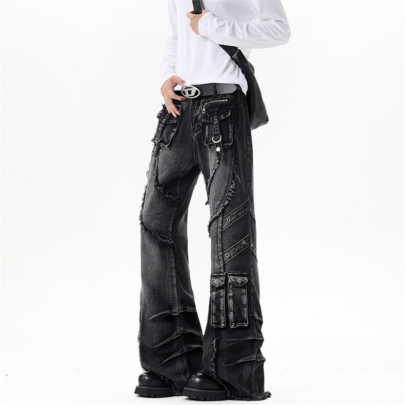 【现货】XZ1218(原611-3)BK3121特价P70美式个性重化工装牛仔裤,男装牛仔裤,星座1218（原611-3）