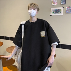 2023卡通动漫短袖上衣学生潮流宽松休闲T恤JK23256-p35控48，男装T恤，星座605(原A050)