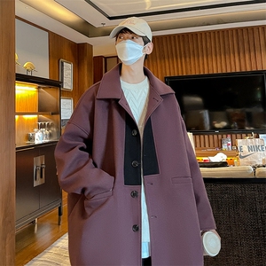 男装 毛呢 呢子 毛呢大衣B239-F551-P125图片