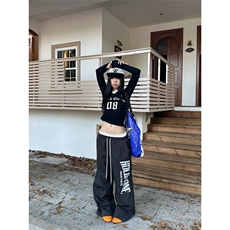 慵懒新款文艺原宿简约时尚日系气质ins流行潮流休闲长裤百搭，男装休闲裤，星座506A