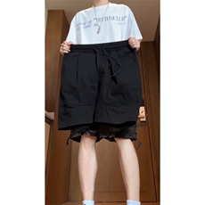 2025短裤男夏季潮牌设计高级感纯棉宽松休闲五分裤310A-DK18-P30，男装牛仔裤，四季星座310A