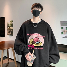 半高领毛衣男士大码针织衫男毛线衣男M18313-P45加绒款-P65，男装针织衫/毛衣，电商A040