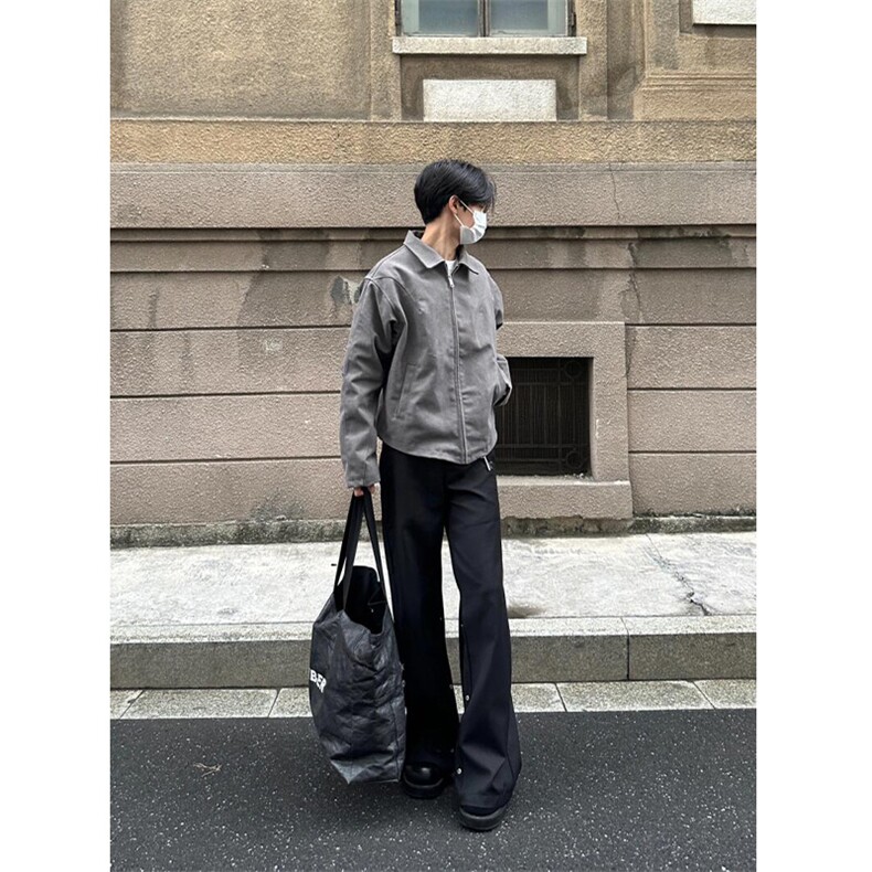 【有货】cleanfit灰色短款盔甲外套男春秋高级感夹克S260LL-P65,男装夹克,星座1007（原301D）