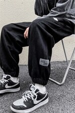 2024秋冬新款港风宽松麂皮绒束脚休闲裤运动裤K239-P52，男装休闲裤，星座914-3