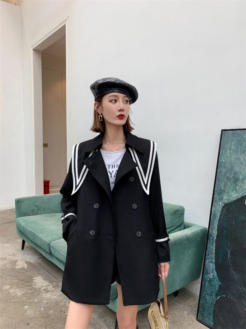 2021年冬季新款时尚外套英伦风休闲，其它，圣伊敏