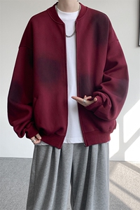 美式高街vibe废土风做旧开衫卫衣夹克男氛围感外套情侣装 WY25P88图片