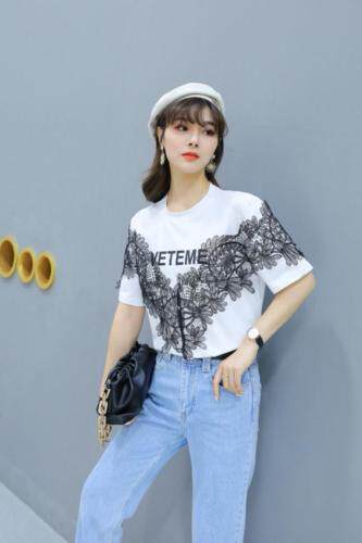 大叶花边短袖，穿出不一样的风采！，女装，春信拙源