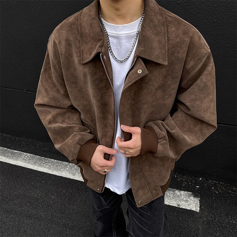 现货三防春秋款男士皮夹克外套皮衣JK308P80，男装夹克，星座1904A-1