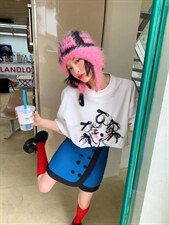 蓝精灵半裙，女装半身裙，Queena PHoebe