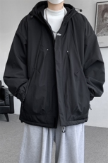 8XL-M冲锋衣外套男加棉加厚夹克秋冬户外登山服JK1313薄P90控110，男装夹克，电商D206-1