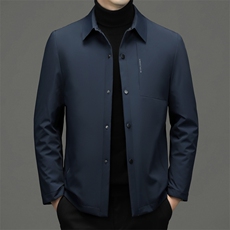 CXY201钱塘2020-2冬季厚款保暖商务休闲翻领中年男士羽绒服P195，男装羽绒服，钱塘207-2