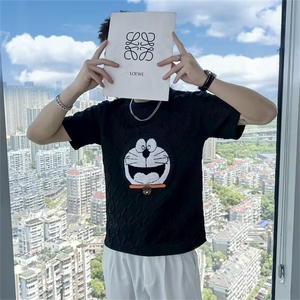 文艺男圆领纯色日系潮ins标准短袖时尚潮牌青春流行夏季潮流T恤图片