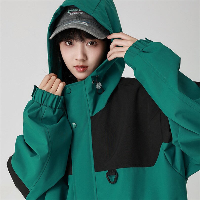 Cityboy情侣 时尚连帽冲锋衣外套夹克 团体班服图片