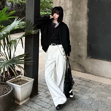重磅高品质硬挺boxy26春装美式高街结构撞色拼接连帽卫衣开衫外套，女装短外套，电商A486