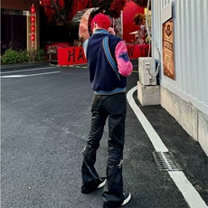 【有货】DLS168-特批88秋季款夹克粉袖KK外套学生男女情侣棒球服，男装夹克，星座603-2