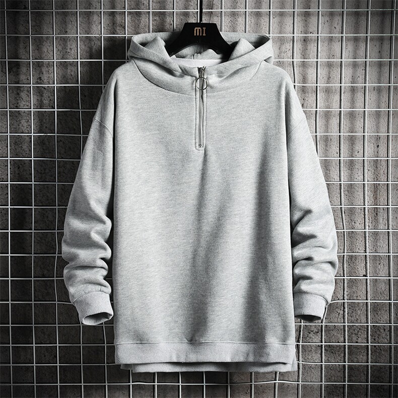 A115-P45拉链连帽卫衣男士大码宽松棒球服男外套男网格挂拍,男装卫衣,电商A040A