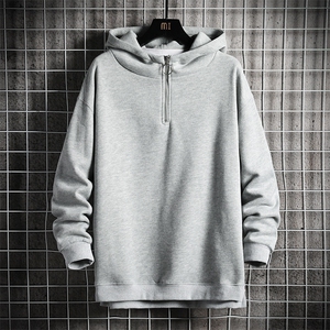 A115-P45拉链连帽卫衣男士大码宽松棒球服男外套男 网格挂拍图片