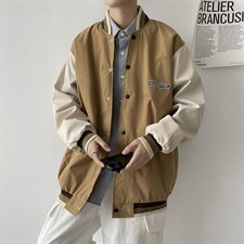 2021新款春秋休闲百搭外套男生夹克棒球服宽松潮外衣W1799-P46，男装夹克，星座512-4