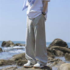 工装休闲裤男士韩版潮流痞帅气百搭夏季2024新款ins长裤K5407-P39，男装休闲裤，星座412-3