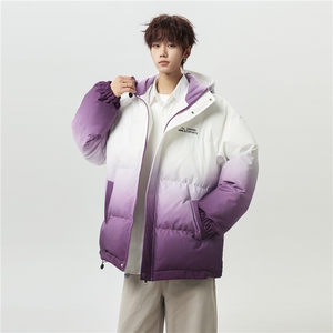 XZ-230-1MY701男模无影墙简约轻奢扎染渐变休闲连帽棉服P118控158图片