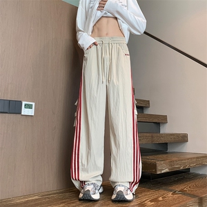 秋季新款内景休闲长裤男潮牌运动宽松直筒阔腿工装裤YD00251/P45图片