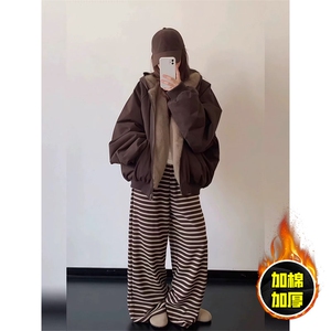 两面穿现货重磅短款座山雕棉衣男女双面穿毛毛绒棉服加厚外套图片