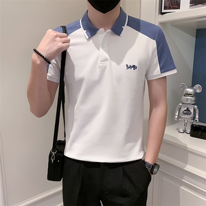 2023男夏季小伙简约休闲POLO衫男刺绣保罗衫301A-1/PL63/P50图片