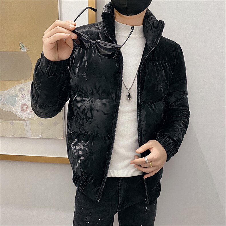 312A-5-607-P125 冬季社会小伙立领棉衣韩版潮流棉服A图片