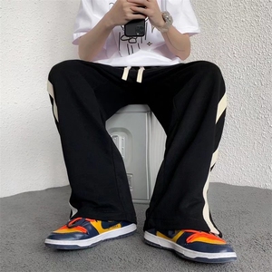 休闲裤男夏季潮牌ins垂坠感裤子男生宽松直筒运动卫裤AK341-p33图片