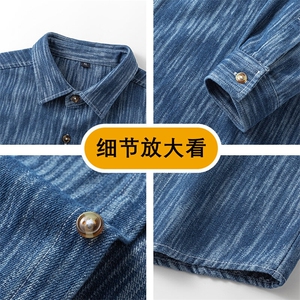25年春季牛仔衬衫长袖大码宽松落肩现货DS-C323-1-G651-特批48图片