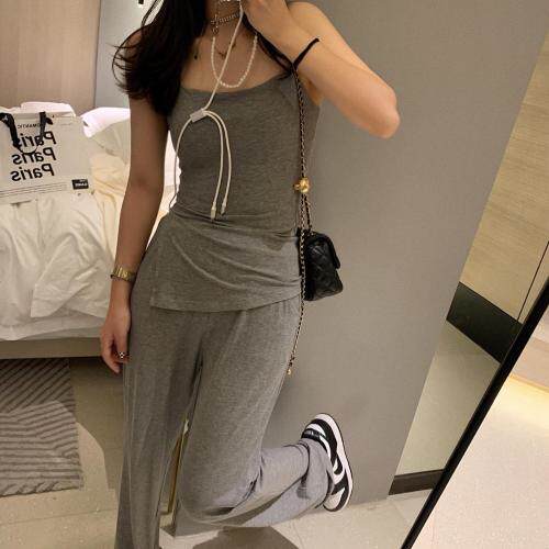 吊带长裤两件套，女装背心吊带，XTZ style