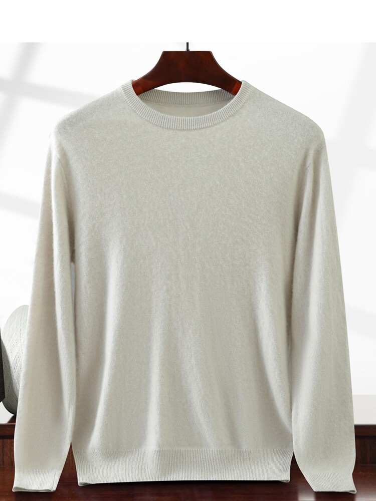 2025年秋季新款男士针织毛衣时尚休闲百搭，男装羊绒套衫，绒创羊绒
